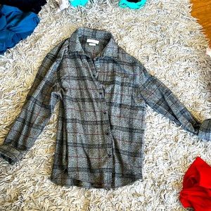 Urban outfitters gray flannel oversized & long - M